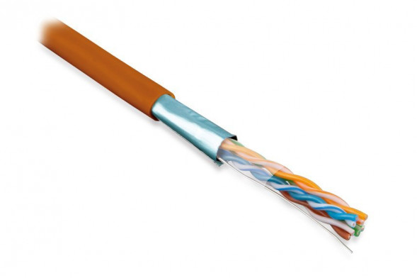 Hyperline FUTP4-C5E-S24-IN-LSZH-OR-305 Кабель витая пара Cat5E