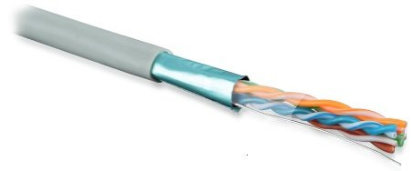 Hyperline FUTP4-C5E-S24-IN-LSZH-GY-305 Кабель витая пара Cat5E