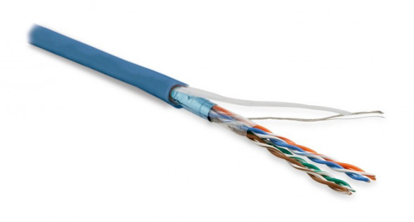 Hyperline FUTP4-C5E-P26-IN-LSZH-BL-100 Кабель витая пара Cat5E
