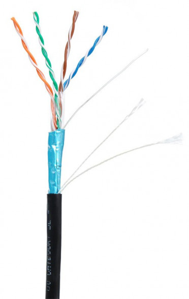 NETLAN EC-UF004-5E-PE-BK Кабель витая пара Cat5E