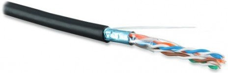 Hyperline FUTP4-C5E-S24-OUT-LSZH-BK-500 Кабель витая пара Cat5E