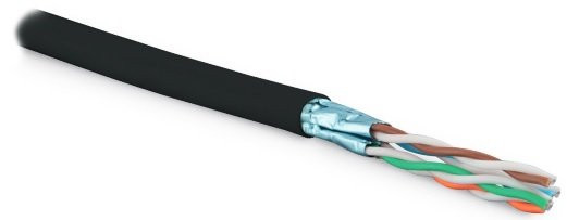 Hyperline UFTP4-C6-S23-OUT-LSZH-BK-500 Кабель витая пара Cat6