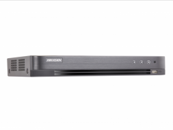 DS-7208HQHI-K1 гибридный 8-канальный регистратор для аналоговых/ HD-TVI, AHD, CVI , IP камер  (до 12 каналов с полным замещением аналоговых)
