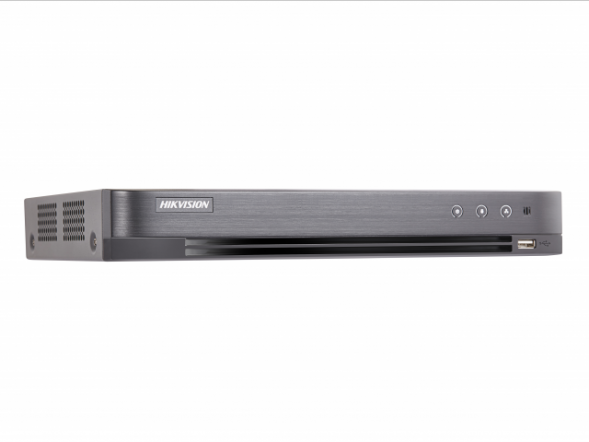DS-7208HQHI-K1 гибридный 8-канальный регистратор для аналоговых/ HD-TVI, AHD, CVI , IP камер  (до 12 каналов с полным замещением аналоговых)