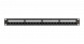 Коммутационная панель NIKOMAX 19&amp;quot;, 1U, 24 порта, Кат.6a (Класс Ea), 500МГц, RJ45/8P8C, 110/KRONE, T568A/B, неэкранированная, с органайзером, черная - гарантия: 5 лет расширенная / 25 лет системная