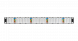Коммутационная панель NIKOMAX 19&amp;quot;, 1U, 24 порта, Кат.6a (Класс Ea), 500МГц, RJ45/8P8C, 110/KRONE, T568A/B, неэкранированная, с органайзером, черная - гарантия: 5 лет расширенная / 25 лет системная