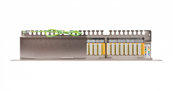 Коммутационная панель NIKOMAX 19&amp;quot;, 1U, 24 порта, Кат.6 (Класс E), 250МГц, RJ45/8P8C, 110/KRONE, T568A/B, полный экран, с органайзером, металлик - гарантия: 5 лет расширенная / 25 лет системная
