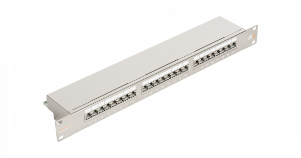 Коммутационная панель NIKOMAX 19&amp;quot;, 1U, 24 порта, Кат.6 (Класс E), 250МГц, RJ45/8P8C, 110/KRONE, T568A/B, полный экран, с органайзером, металлик - гарантия: 5 лет расширенная / 25 лет системная